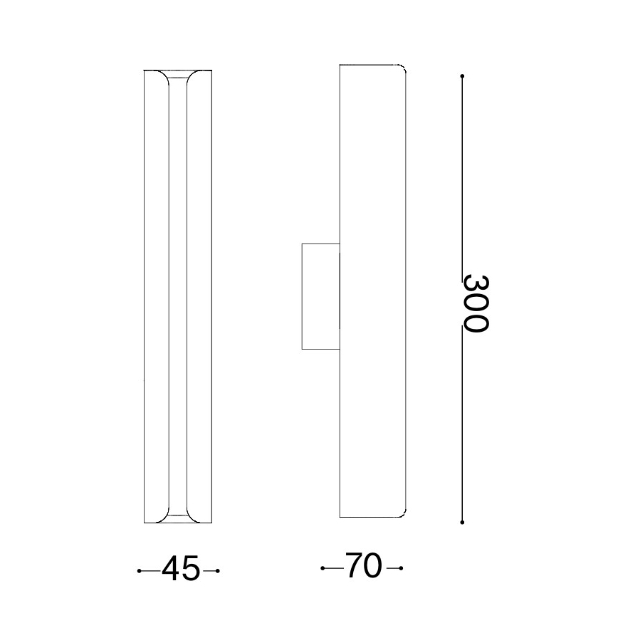 Ideal Lux - LED seinavalgusti DORICA LED/8,5W/230V CRI 90 sinine
