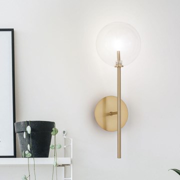 Ideal Lux - LED Seinavalgusti EQUINOXE 1xG4/2W/230V messing/läbipaistev