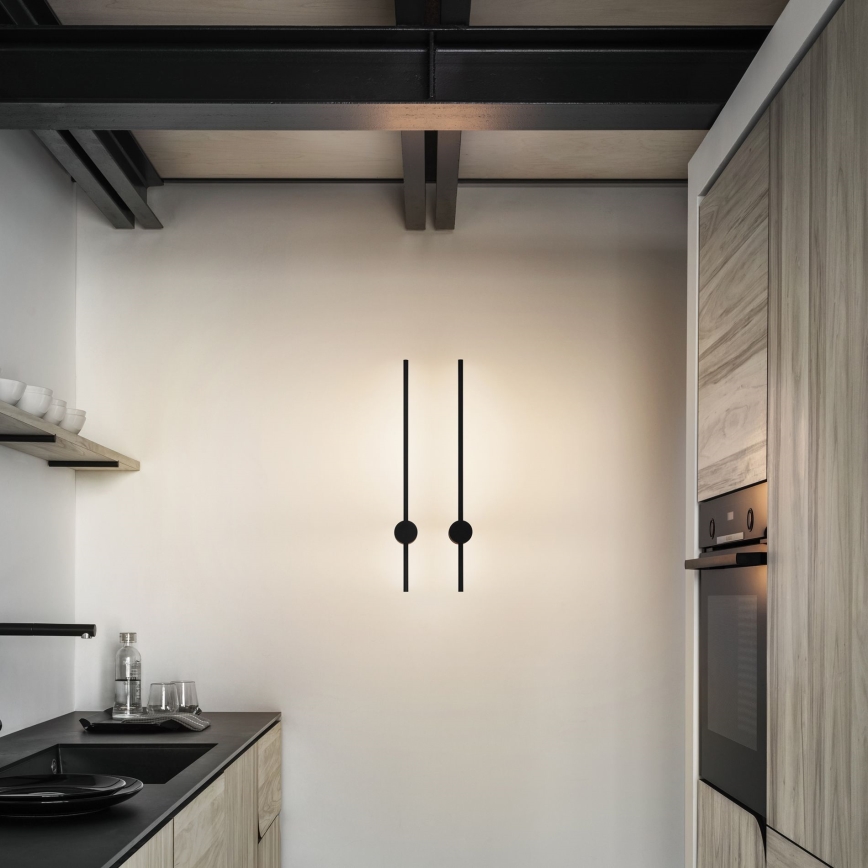 Ideal Lux - LED Seinavalgusti ESSENCE LED/12W/230V 3000K 70 cm CRI 90 must