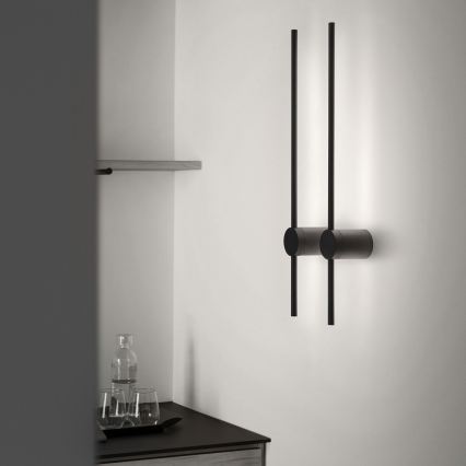 Ideal Lux - LED Seinavalgusti ESSENCE LED/12W/230V 4000K 70 cm CRI 90 must