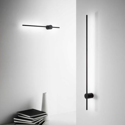 Ideal Lux - LED Seinavalgusti ESSENCE LED/19W/230V 3000K 124 cm CRI 90 must