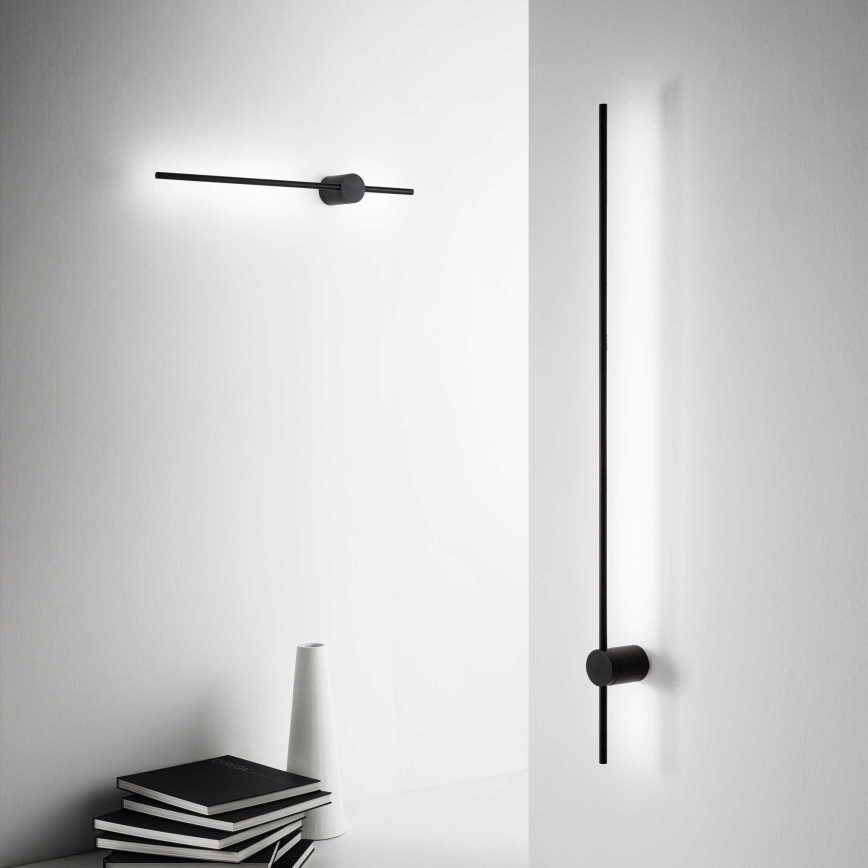 Ideal Lux - LED Seinavalgusti ESSENCE LED/19W/230V 3000K 124 cm CRI 90 must