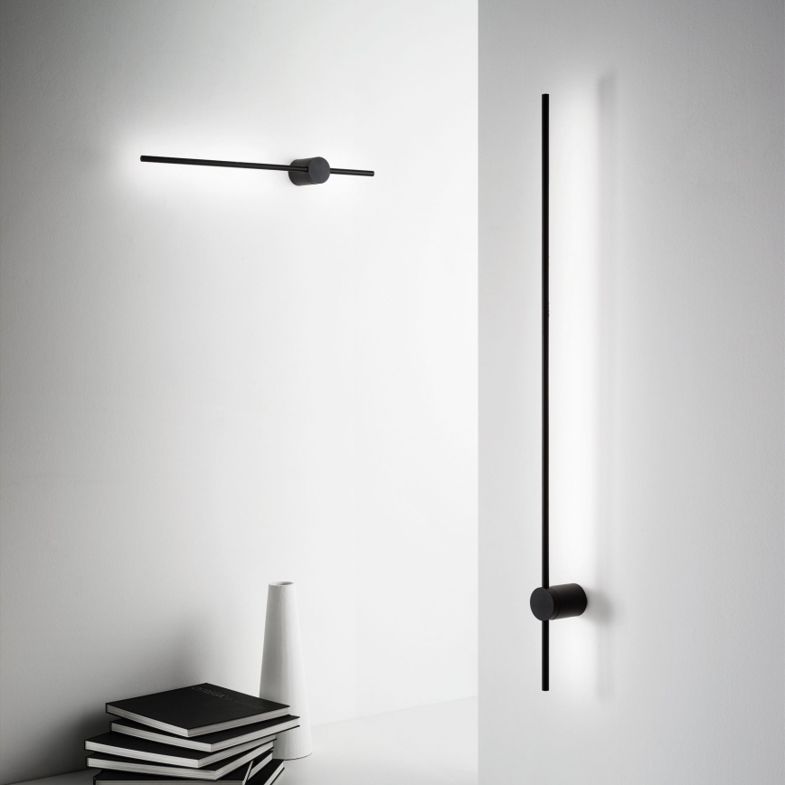 Ideal Lux - LED Seinavalgusti ESSENCE LED/19W/230V 4000K 124 cm CRI 90 must