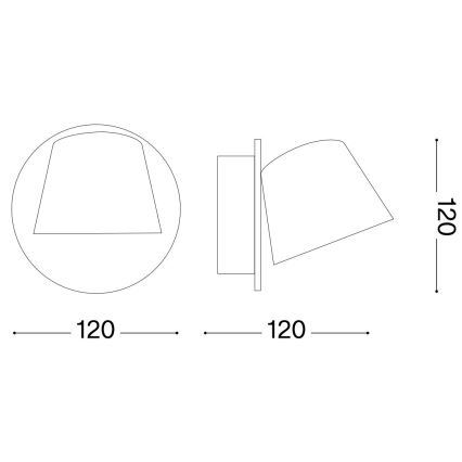 Ideal Lux - LED Seinavalgusti GIM LED/6W/230V must