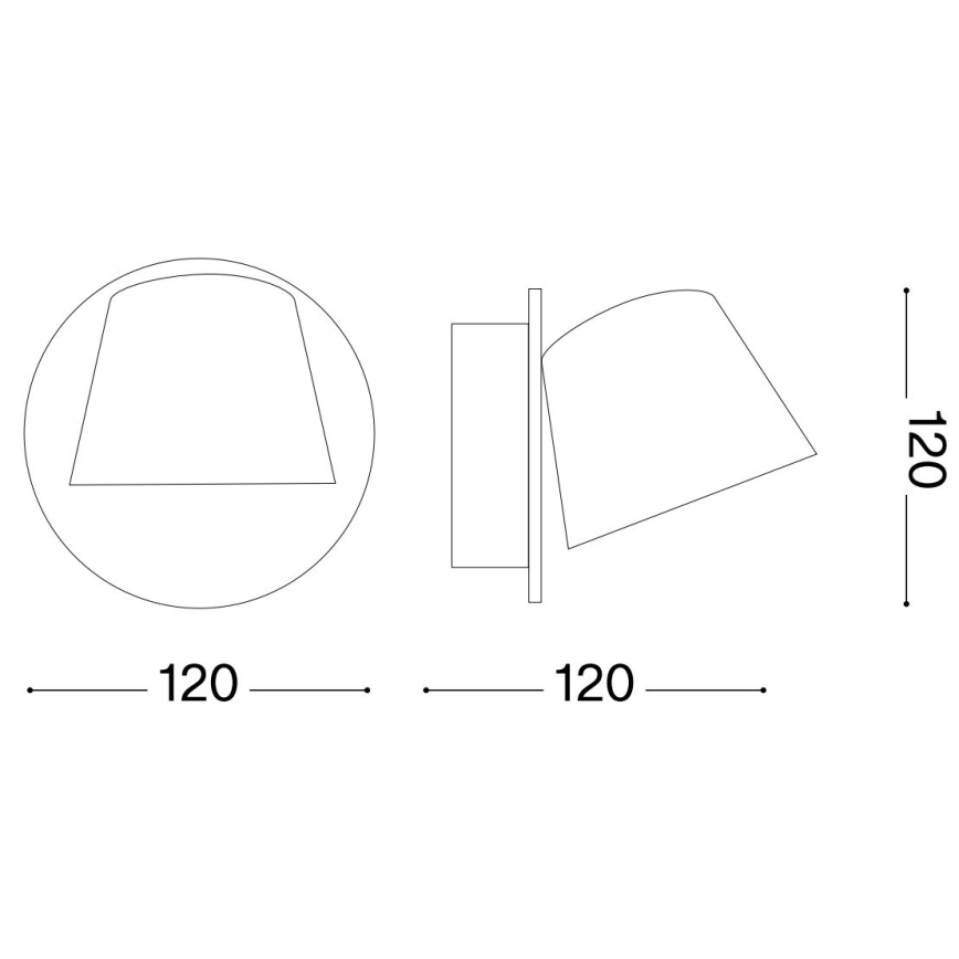 Ideal Lux - LED Seinavalgusti GIM LED/6W/230V must