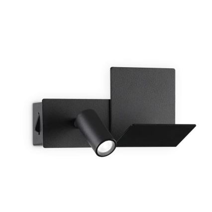 Ideal Lux - LED Seinavalgusti KOMODO LED/4,5W/230V USB CRI 90 must
