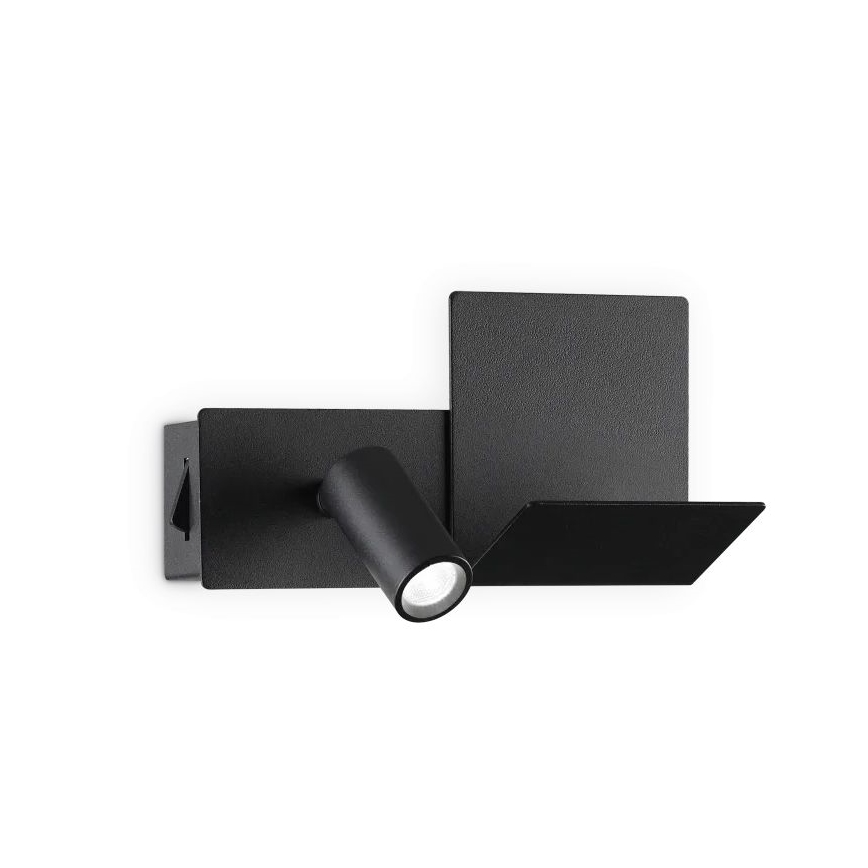 Ideal Lux - LED Seinavalgusti KOMODO LED/4,5W/230V USB CRI 90 must