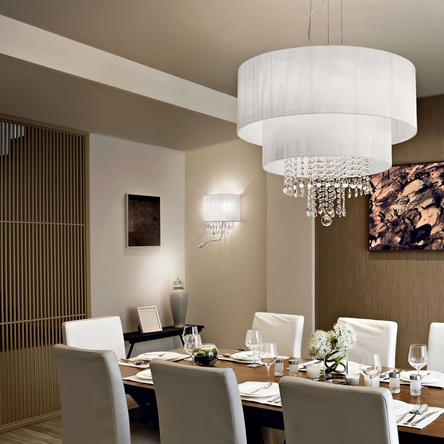 Ideal Lux - LED-kristallist seinavalgusti OPERA 2xE14/40W/230V + LED/1W valge