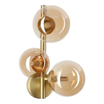 Ideal Lux - LED Seinavalgusti PERLAGE 3xG9/3W/230V kuldne/suitsune