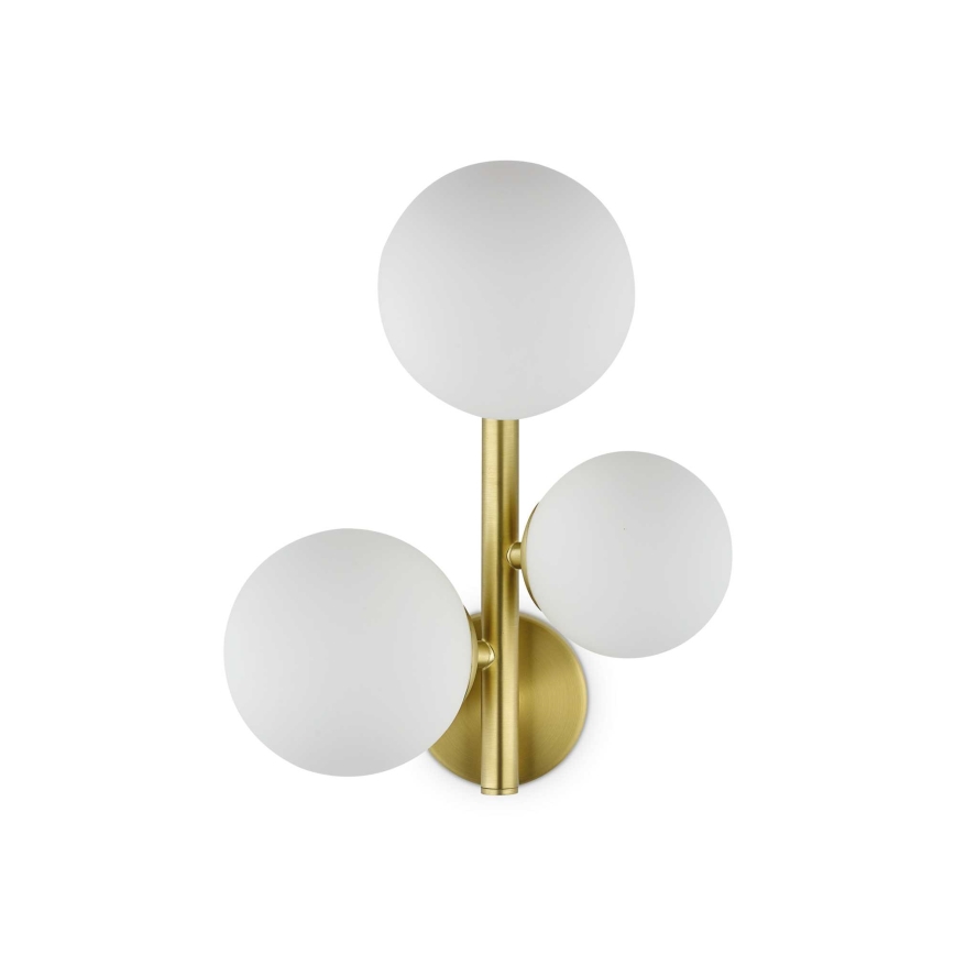 Ideal Lux - LED Seinavalgusti PERLAGE 3xG9/3W/230V kuldne/valge
