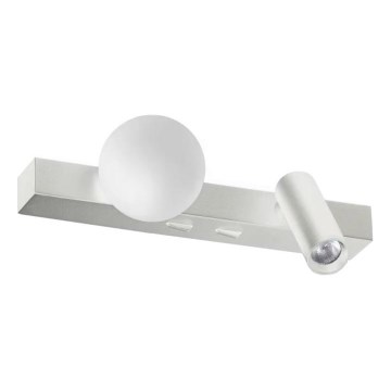 Ideal Lux - LED Seinavalgusti PING PONG 2xLED/3W/230V CRI 90 matt kroom