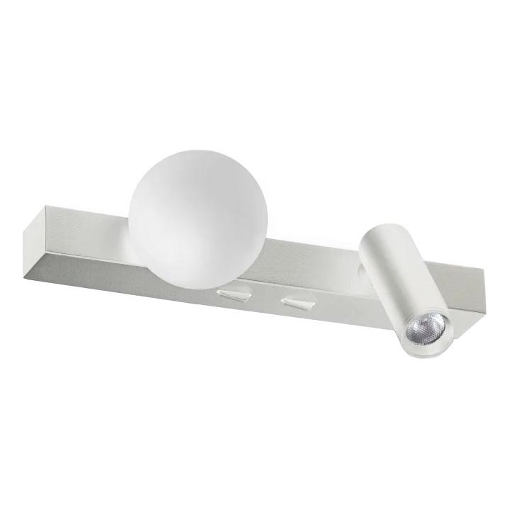 Ideal Lux - LED Seinavalgusti PING PONG 2xLED/3W/230V CRI 90 matt kroom