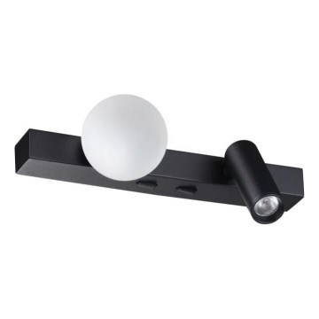 Ideal Lux - LED Seinavalgusti PING PONG 2xLED/3W/230V CRI 90 must