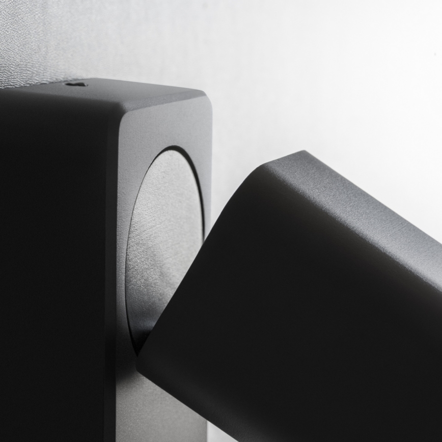 Ideal Lux - LED seinavalgusti RUDY 1xGU10/7W/230V CRI 90 must