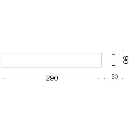 Ideal Lux - LED Seinavalgusti ZIG ZAG LED/12,5W/230V 29 cm CRI 90 messing