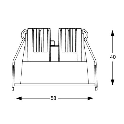 Ideal Lux - LED süvistatav laevalgusti GAME TRIM LED/5,5W/230V 3000K CRI 90 läbimõõt 5,8 cm valge