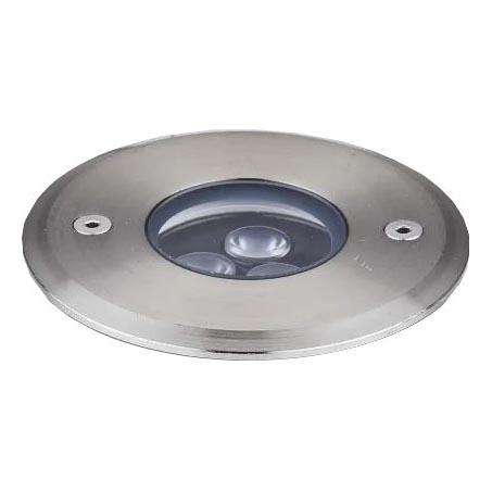 Ideal Lux - LED sissesõiduteevalgusti FLOOR LED/3W/230V d. 9 cm CRI 90 IP67 läikiv kroom