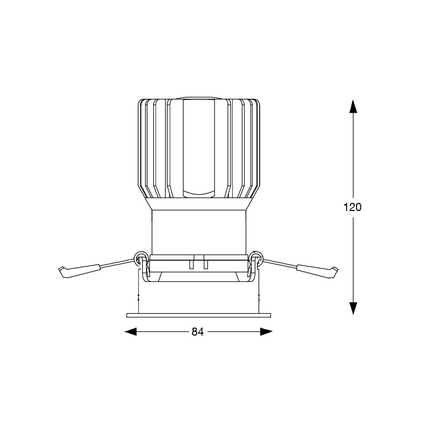 Ideal Lux - LED sisseehitatav laevalgusti GAME TRIM LED/11W/230V 3000K CRI 90 8,4x8,4 cm IP40 must