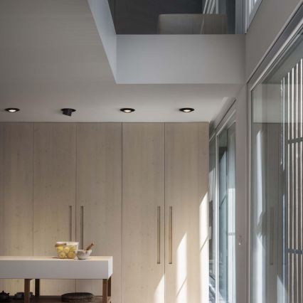 Ideal Lux - LED süvistatav spott NOVA LED/12W/230V 3000K CRI 90, läbimõõt 10 cm, must