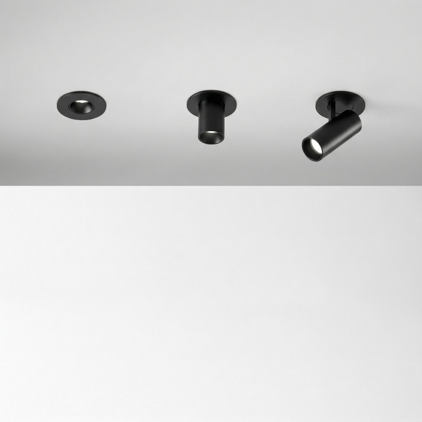 Ideal Lux - LED lae sisse paigaldatav kohtvalgusti NOVA LED/6W/230V 3000K CRI 90 läbimõõt 6,8 cm must