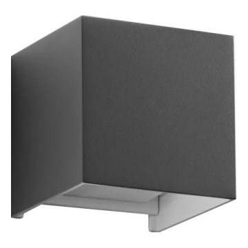 Ideal Lux - LED Väli seinavalgusti ATOM LED/12W/230V CRI 90 IP54 antratsiit