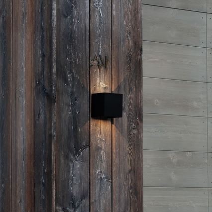 Ideal Lux - LED Väli seinavalgusti ATOM LED/12W/230V CRI 90 IP54 must