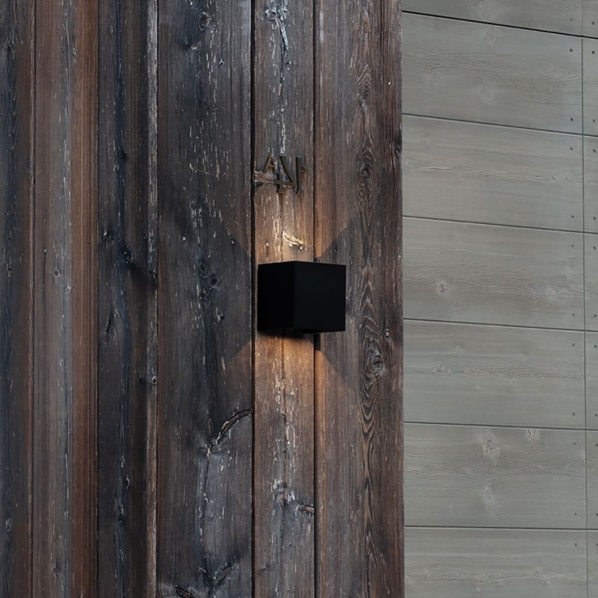 Ideal Lux - LED Väli seinavalgusti ATOM LED/12W/230V CRI 90 IP54 must