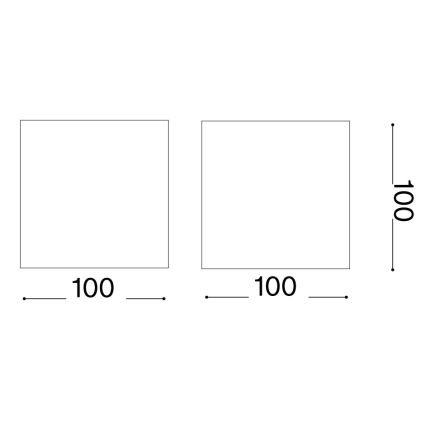 Ideal Lux - LED Väli seinavalgusti ATOM LED/12W/230V CRI 90 IP54 pruun