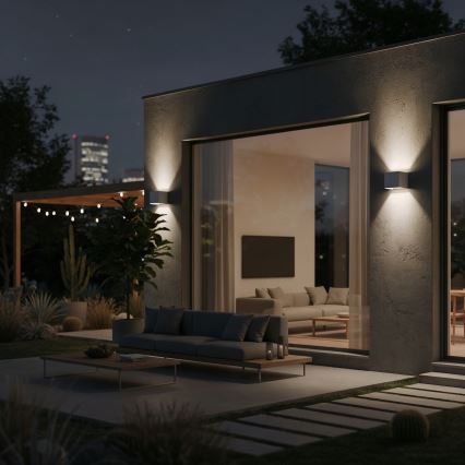 Ideal Lux - LED Väli seinavalgusti ATOM LED/12W/230V CRI 90 IP54 valge