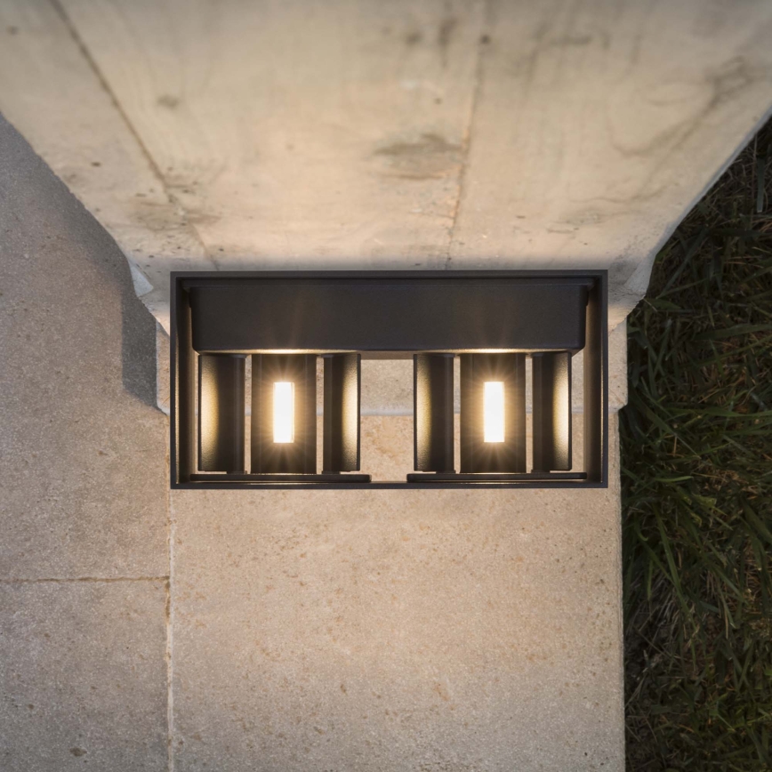 Ideal Lux - LED Väli seinavalgusti ATOM LED/25W/230V CRI 90 IP54 antratsiit