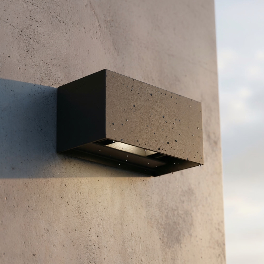 Ideal Lux - LED Väli seinavalgusti ATOM LED/25W/230V CRI 90 IP54 must