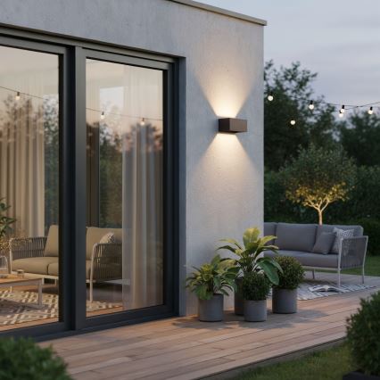 Ideal Lux - LED Väli seinavalgusti ATOM LED/25W/230V CRI 90 IP54 pruun