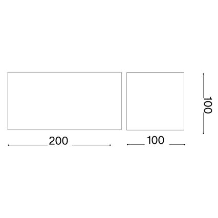 Ideal Lux - LED Väli seinavalgusti ATOM LED/25W/230V CRI 90 IP54 valge
