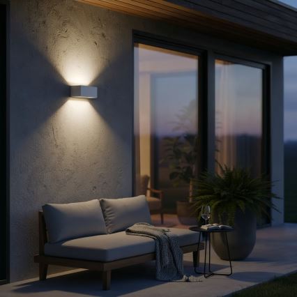 Ideal Lux - LED Väli seinavalgusti ATOM LED/25W/230V CRI 90 IP54 valge