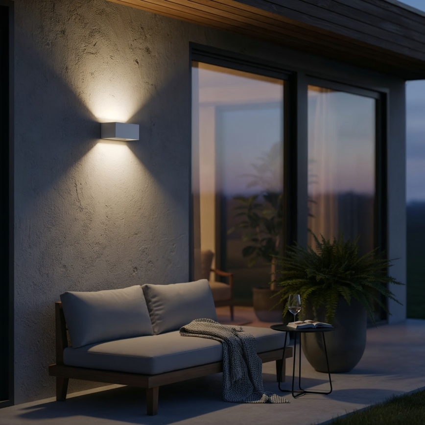 Ideal Lux - LED Väli seinavalgusti ATOM LED/25W/230V CRI 90 IP54 valge