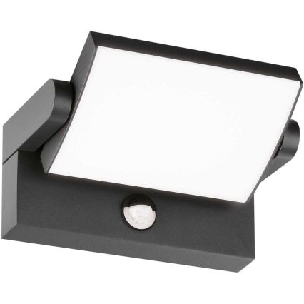 Ideal Lux - LED Väli seinavalgusti koos anduriga SWIPE LED/21W/230V CRI 90 IP54 antratsiit