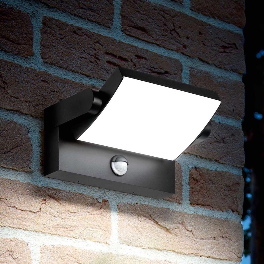 Ideal Lux - LED Väli seinavalgusti koos anduriga SWIPE LED/21W/230V CRI 90 IP54 must