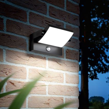 Ideal Lux - LED Väli seinavalgusti koos anduriga SWIPE LED/21W/230V CRI 90 IP54 must