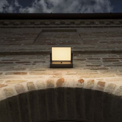 Ideal Lux - LED Väli seinavalgusti koos anduriga SWIPE LED/21W/230V CRI 90 IP54 pruun