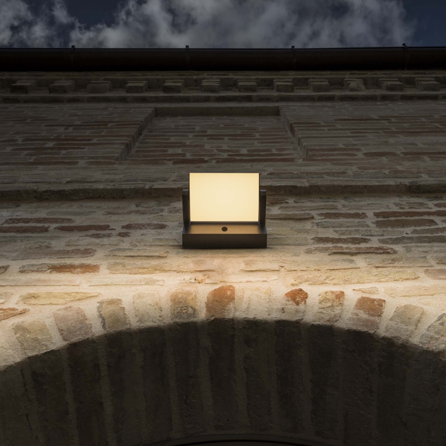Ideal Lux - LED Väli seinavalgusti koos anduriga SWIPE LED/21W/230V CRI 90 IP54 pruun