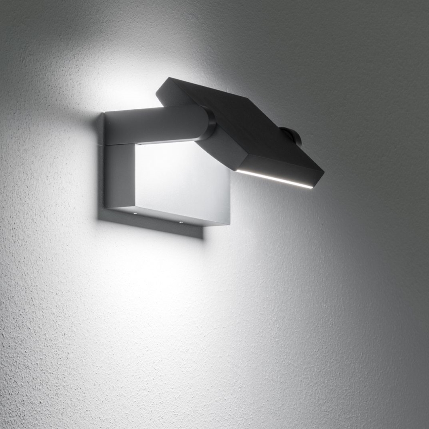 Ideal Lux - LED Väli seinavalgusti SWIPE LED/21W/230V CRI 90 IP54 must