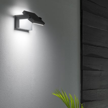 Ideal Lux - LED Väli seinavalgusti SWIPE LED/21W/230V CRI 90 IP54 must