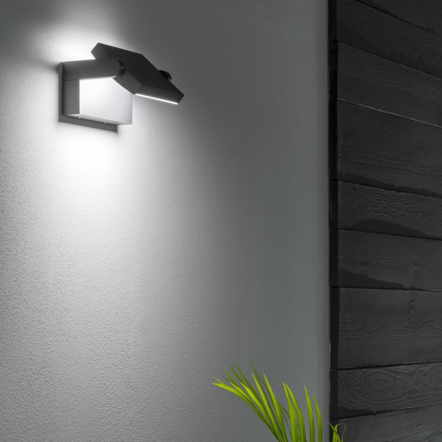 Ideal Lux - LED Väli seinavalgusti SWIPE LED/21W/230V CRI 90 IP54 must