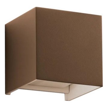 Ideal Lux - LED välisseinavalgusti ATOM LED/12W/230V CRI 90 IP54 pruun