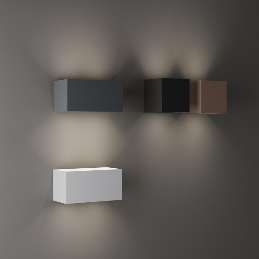 Ideal Lux - LED välisseinavalgusti ATOM LED/12W/230V CRI 90 IP54 pruun