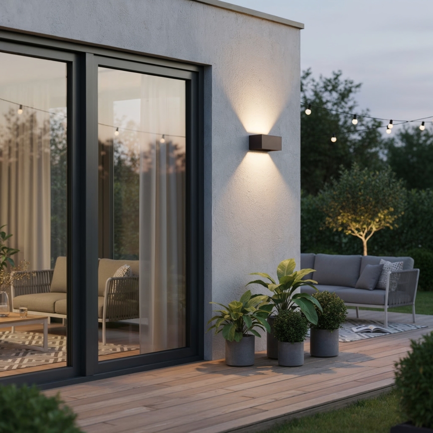 Ideal Lux - LED välisseinavalgusti ATOM LED/25W/230V CRI 90 IP54 pruun