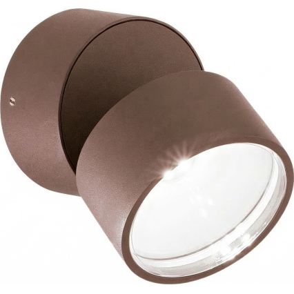 Ideal Lux - LED välisseinavalgusti OMEGA LED/7W/230V CRI 90 IP54 pruun