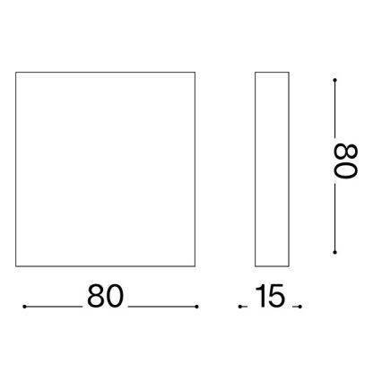 Ideal Lux - LED välisseinavalgusti POST-IT LED/3W/12V CRI 90 valge