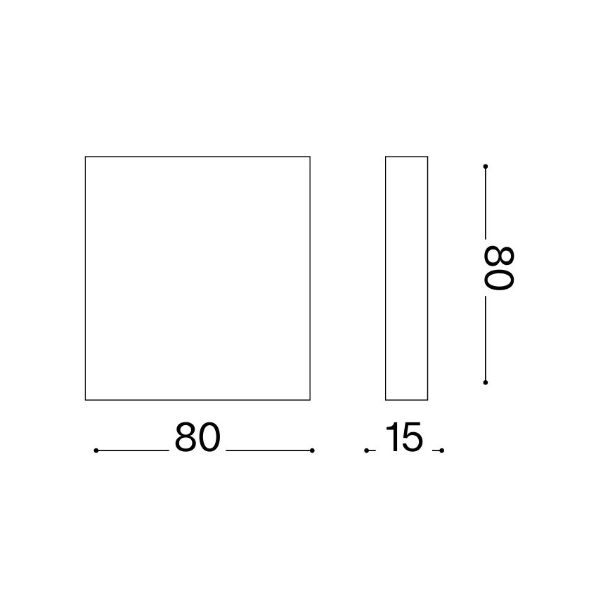Ideal Lux - LED välisseinavalgusti POST-IT LED/3W/12V CRI 90 valge