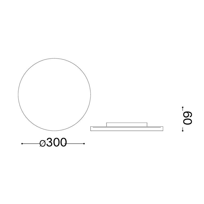 Ideal Lux - LED väline seinavalgusti PUNTO LED/16W/230V CRI 90 läbimõõt 30 cm IP54 pruun